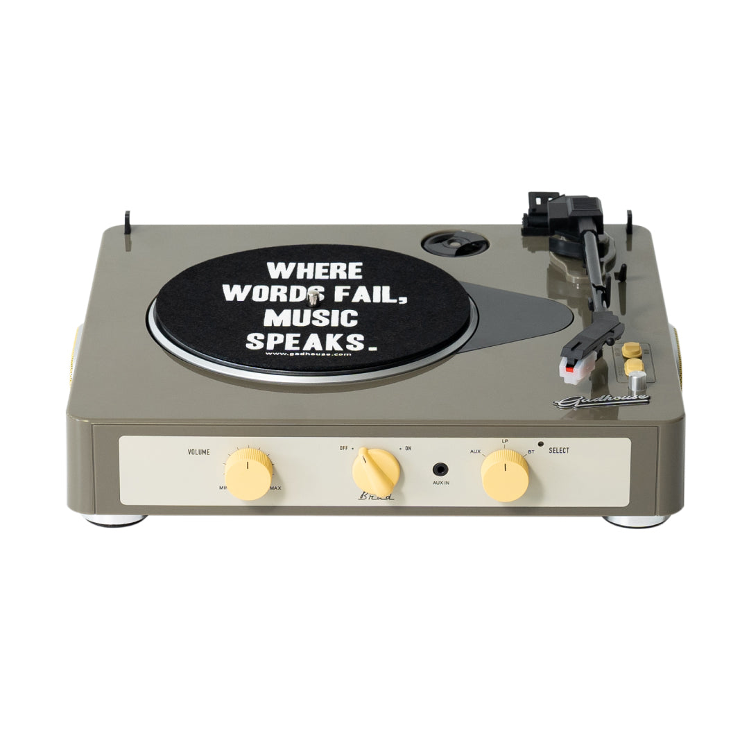 Gadhouse Brad Record Player Retro MK II - Grey