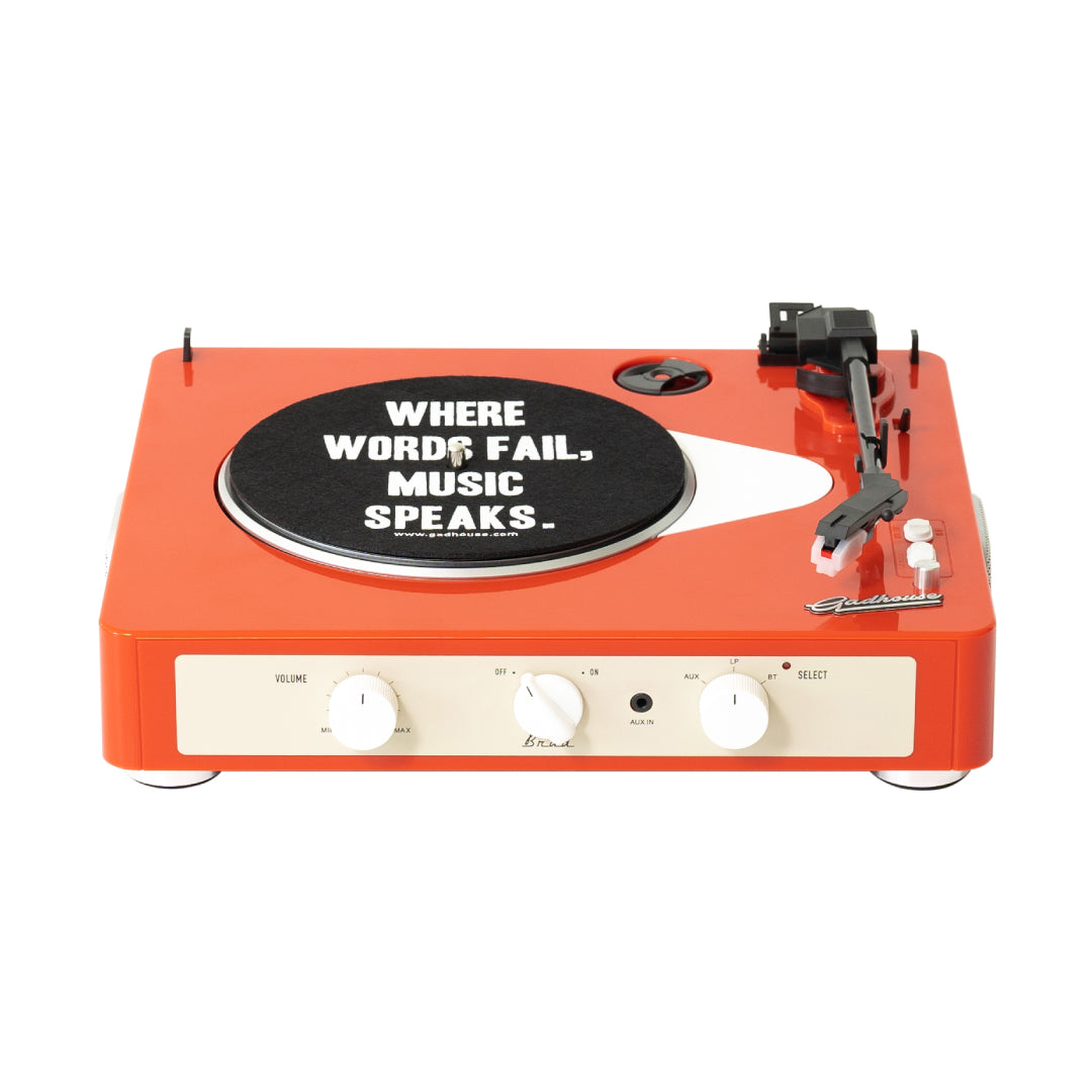 Gadhouse Brad Record Player Retro MK II Tangerine