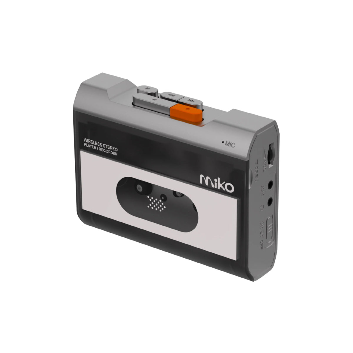 Gadhouse Miko Transparent Bluetooth 5.3 Cassette Player & Recorder - Smoke