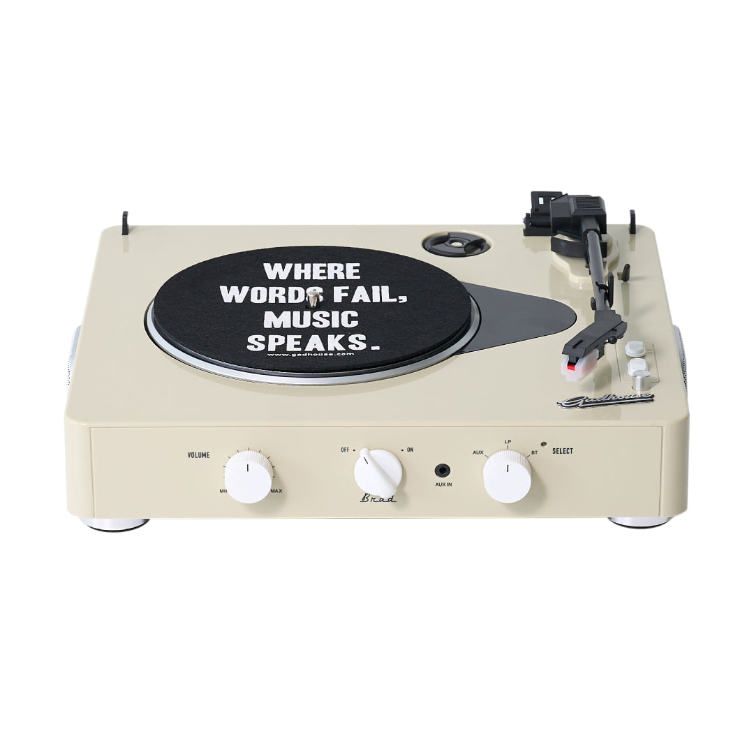 Gadhouse Brad Record Player Retro MK II - Ivory